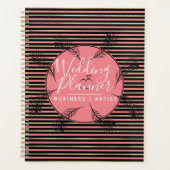 Feuilles de palme Tropical Foil Stripes Mariage (Devant)