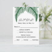 Feuilles de palme tropicale RSVP (Debout devant)