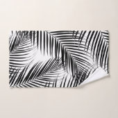 Feuilles de palme - Vibes de cali noir et blanc #1 (Serviette à main)