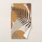 Feuilles de palmier à fleurs d'automne modernes du (Serviette à main)