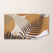 Feuilles de palmier à fleurs d'automne modernes du (Serviette à main)