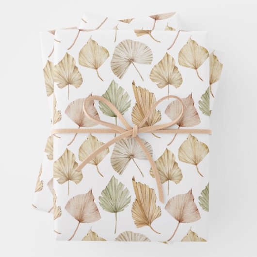 Feuilles de palmier à l'aquarelle (En situation)