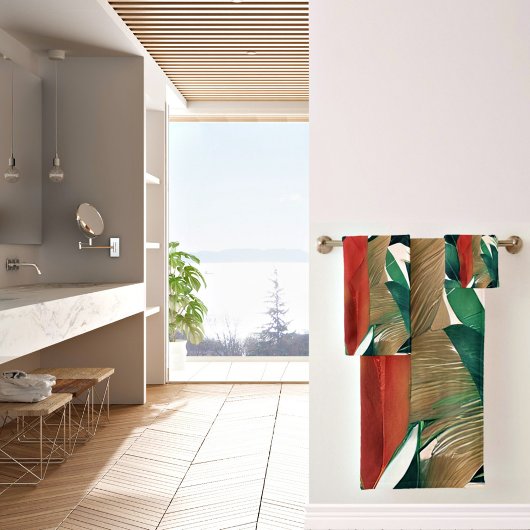 Feuilles de palmier aux tons feutrés