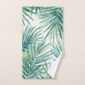Feuilles de palmier sarcelle (Serviette à main)