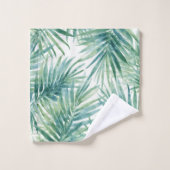 Feuilles de palmier sarcelle (Gant de toilette)