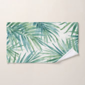 Feuilles de palmier sarcelle (Serviette à main)
