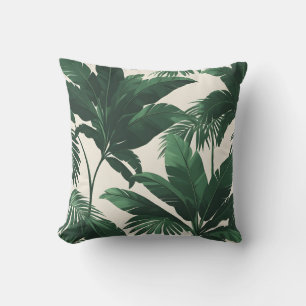 Feuilles de Palmier Tropicales Coussin de Jeté B