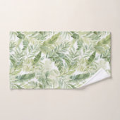 Feuilles de palmier vert tropical (Serviette à main)
