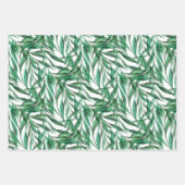 Feuilles de palmier vertes aquarelle transparente (Devant 3)