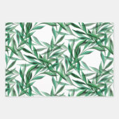 Feuilles de palmier vertes aquarelle transparente (Devant)