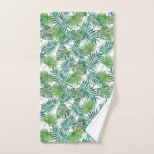 Feuilles de palmier vertes modernes (Serviette à main)