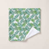 Feuilles de palmier vertes modernes (Gant de toilette)