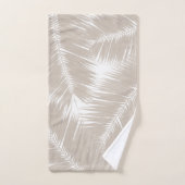 Feuilles de palmiers beiges mous #1 #tropical #wal (Serviette à main)