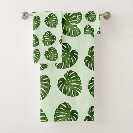 Feuilles de palmiers, Feuilles verts, Motif tropic (En situation)