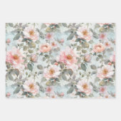 Feuilles de papier à enveloppement doux série Rose (Devant 3)