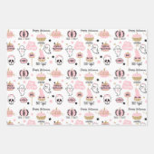 Feuilles de papier à enveloppement mixte Halloween (Devant 3)