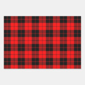 Feuilles de papier à envelopper à bison rouge et n (Devant 2)