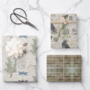 Feuilles de papier à envelopper - Animaux Motif Be