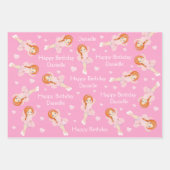 Feuilles de papier à envelopper Ballerina aux chev (Devant 3)