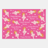 Feuilles de papier à envelopper Ballerina aux chev (Devant)