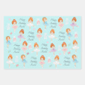 Feuilles de papier à envelopper Ballerina aux chev (Devant)