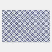 Feuilles de papier à envelopper bleu et blanc (Devant 2)