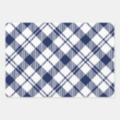 Feuilles de papier à envelopper bleu et blanc (Devant)