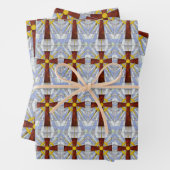 Feuilles de papier à envelopper croisées de 19 po  (En situation)