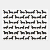 Feuilles de papier à envelopper Dachshund (Devant)