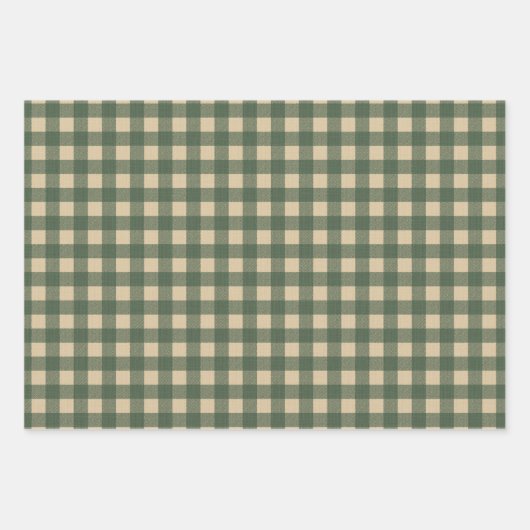 Feuilles de papier à envelopper de coton rustique (Devant 3)