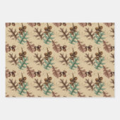 Feuilles de papier à envelopper de coton rustique (Devant 2)