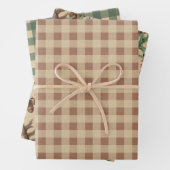 Feuilles de papier à envelopper de coton rustique (En situation)