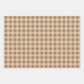 Feuilles de papier à envelopper de coton rustique (Devant)