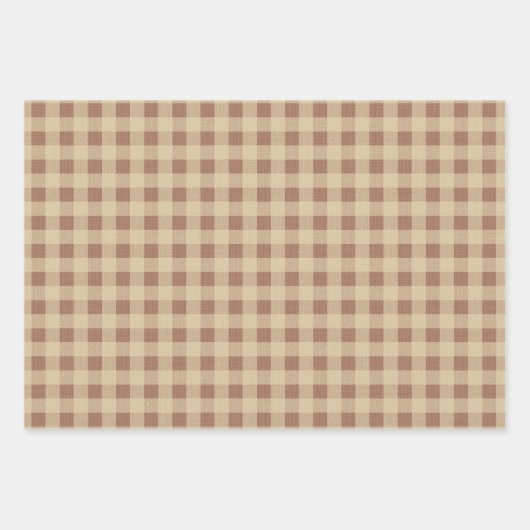 Feuilles de papier à envelopper de coton rustique (Devant)