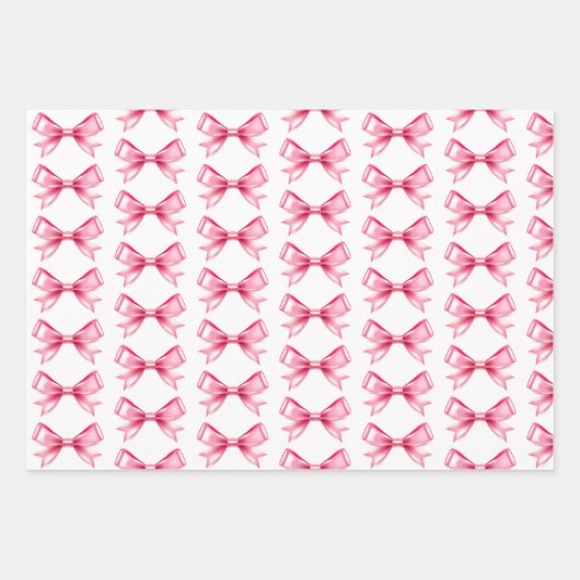 Feuilles de papier à envelopper en satin rose (Devant 2)