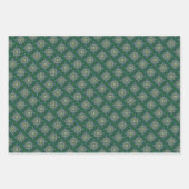 Feuilles de papier à envelopper, ensemble bleu et  (Devant 2)