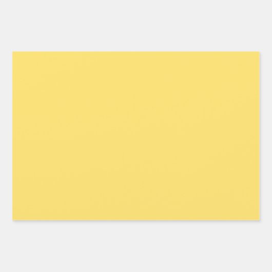 Feuilles de papier à envelopper jaune clair (Devant 2)