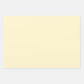 Feuilles de papier à envelopper jaune clair (Devant 3)