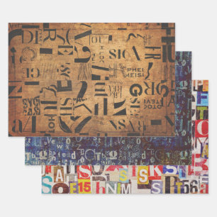 Feuilles de papier à envelopper pour découpage, co