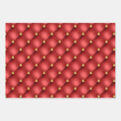 Feuilles de papier à envelopper rouge poli diamant (Devant)