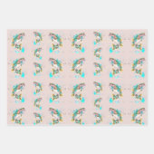 Feuilles de papier à envelopper violet de truite a (Devant 2)