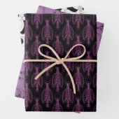 Feuilles de papier à envelopper violet pour os (En situation)