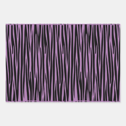 Feuilles de papier à envelopper violet tendance (Devant 3)