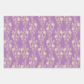 Feuilles de papier à envelopper violet tendance (Devant 2)