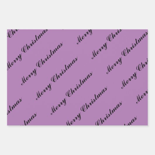 Feuilles de papier à envelopper violet tendance (Devant)