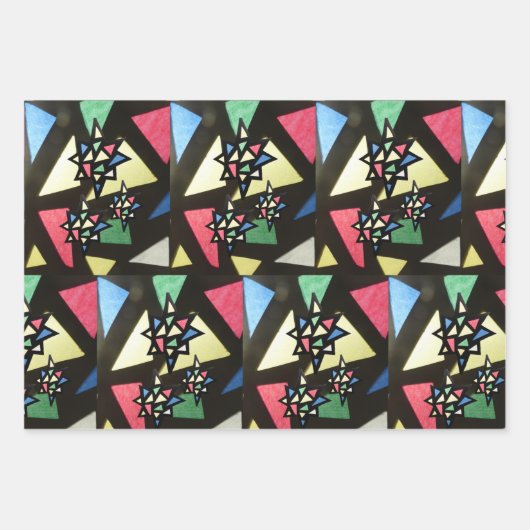 Feuilles de papier à envelopper X mas Motif en ver (Devant)