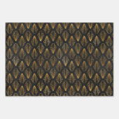 Feuilles de papier Art Déco Gold & Black Wrapper (Devant)