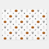 Feuilles de papier blanc Motif Halloween (Devant 2)