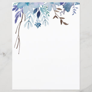 Feuilles de papier - Blues d'été