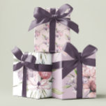 Feuilles de papier Boho Rose Wrapping<br><div class="desc">Célébrez toute occasion spéciale avec ces belles feuilles de papier d'emballage rose rose et violet d'aquarelle boho! Parfait pour la Saint-Valentin,  les anniversaires,  la fête des mères,  les mariages ou les douches nuptiales !</div>